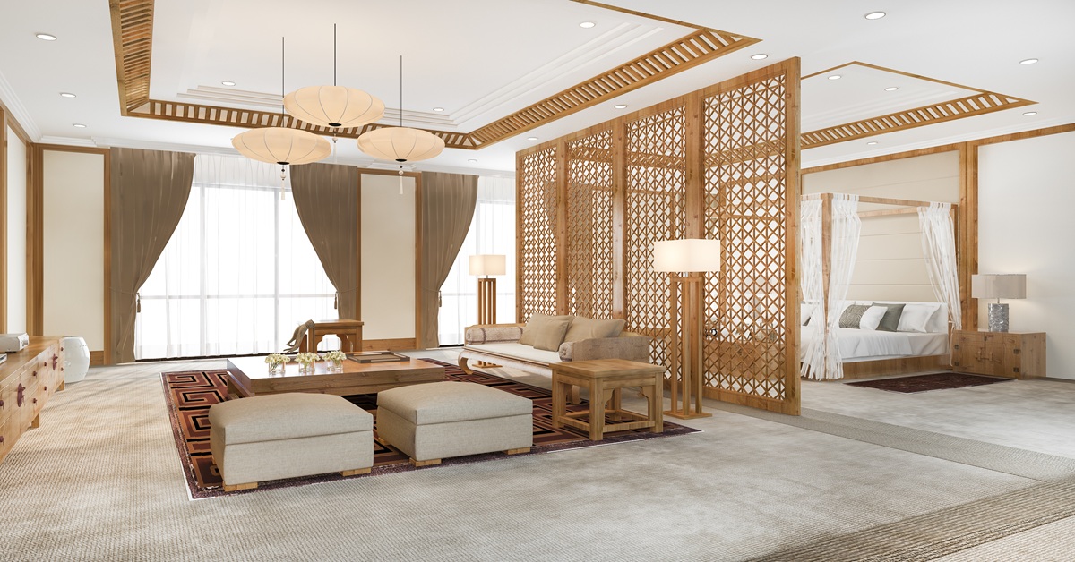 Unique Living Room Partition Design