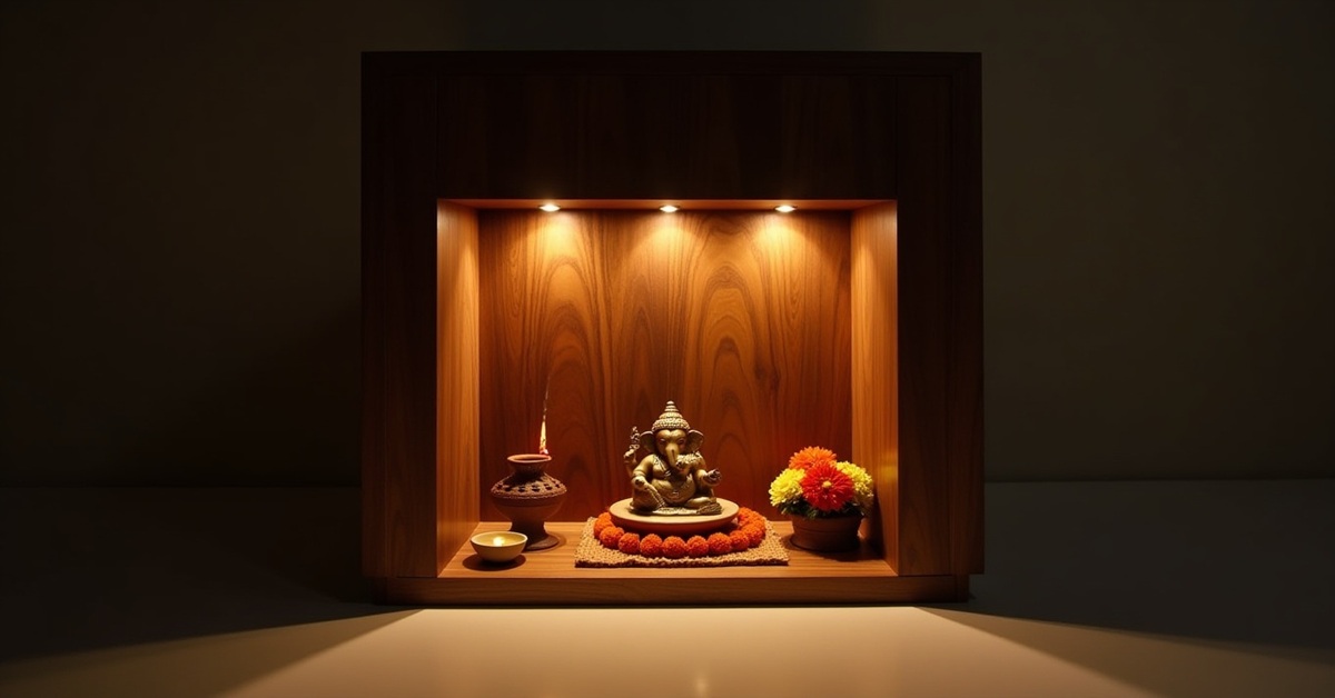 plywood temple design