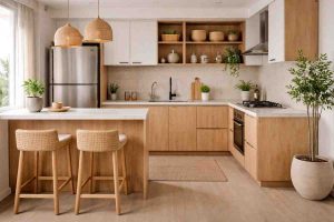Wigwamply Budget-friendly small kitchen renovation with modular cabinets and smart storage in an Indian home