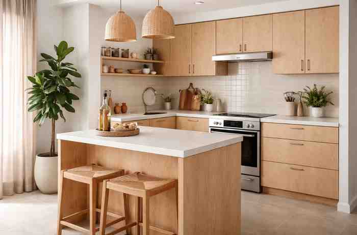 Plywood options for small kitchen renovation.