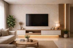In Wall Hanging TV Cabinet Designs