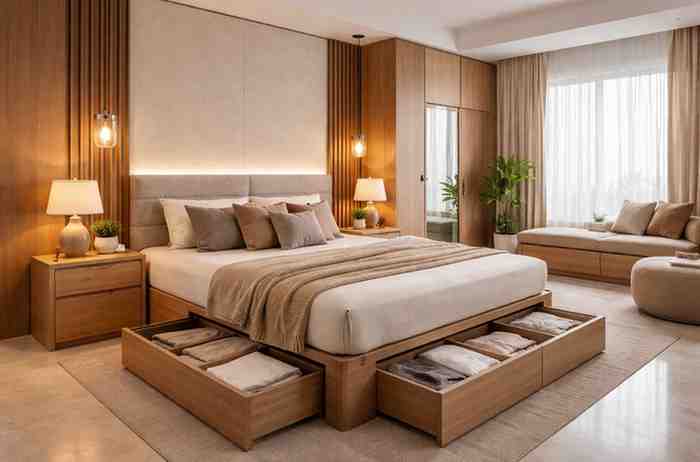 Modern Plywood Box Bed Designs