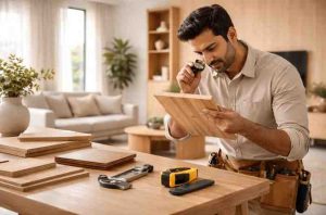 High quality plywood sheet layers close view India